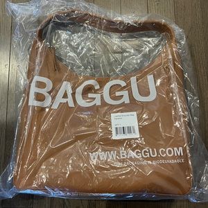 SOLD Baggu - Deadstock Leather Shoulder Bag / Tote - Brown